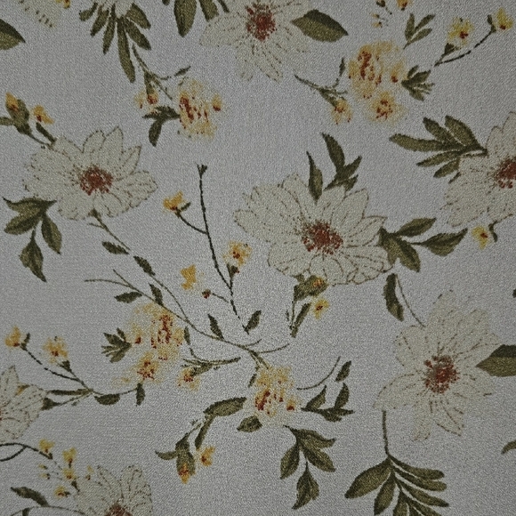 Liberty Love Flowing White and Green Floral Garment - Picture 7 of 7